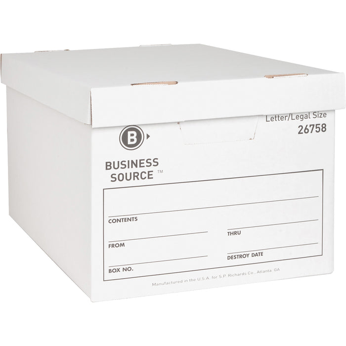 Business Source Lift-off Lid Heavy-Duty Storage Box - BSN26758