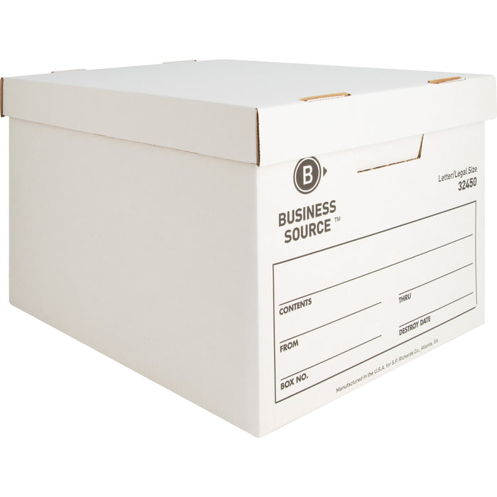 Business Source Quick Setup Medium-Duty Storage Box - BSN32450