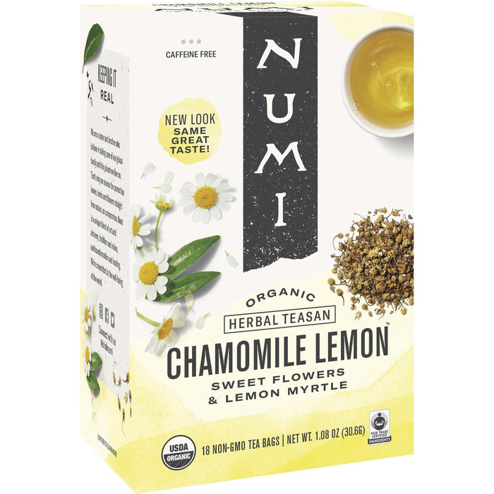 Numi Organic Chamomile Lemon Herbal Tea Bag - NUM10150