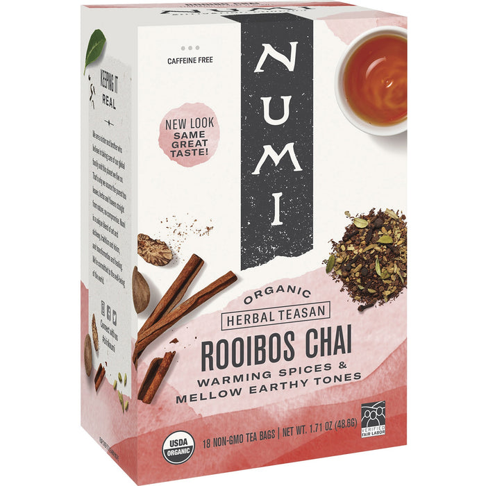 Numi Organic Rooibos Chai Black Tea Bag - NUM10200
