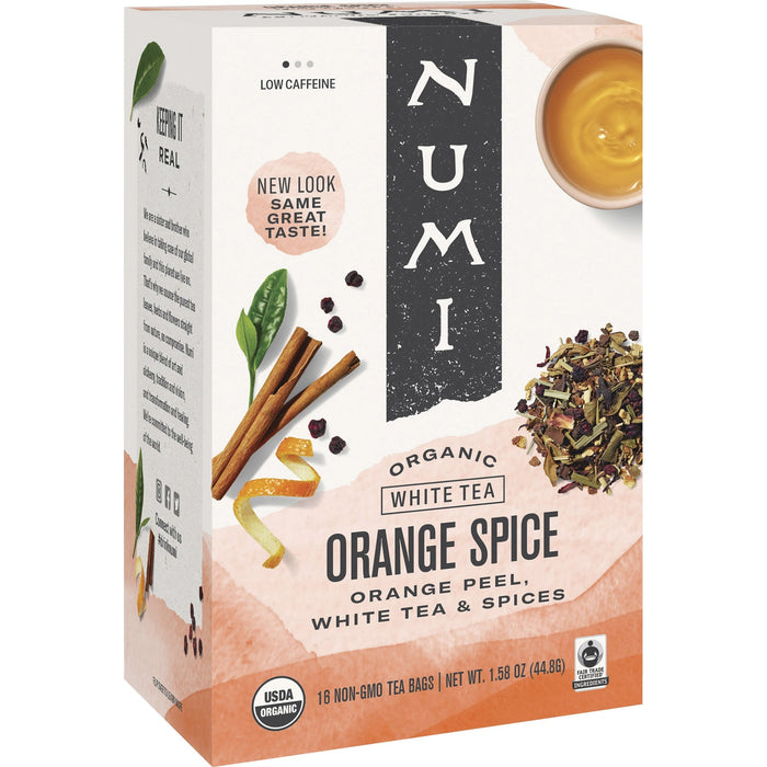 Numi Organic Orange Spice White Tea Bag - NUM10240