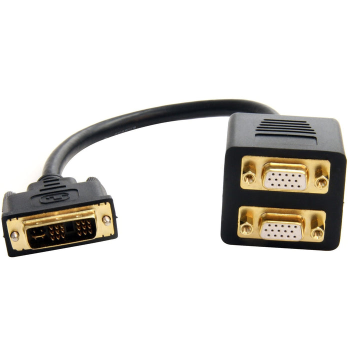 StarTech.com 1 ft DVI-I Analog to 2x VGA Video Splitter Cable - M/F - STCDVISPL1VV