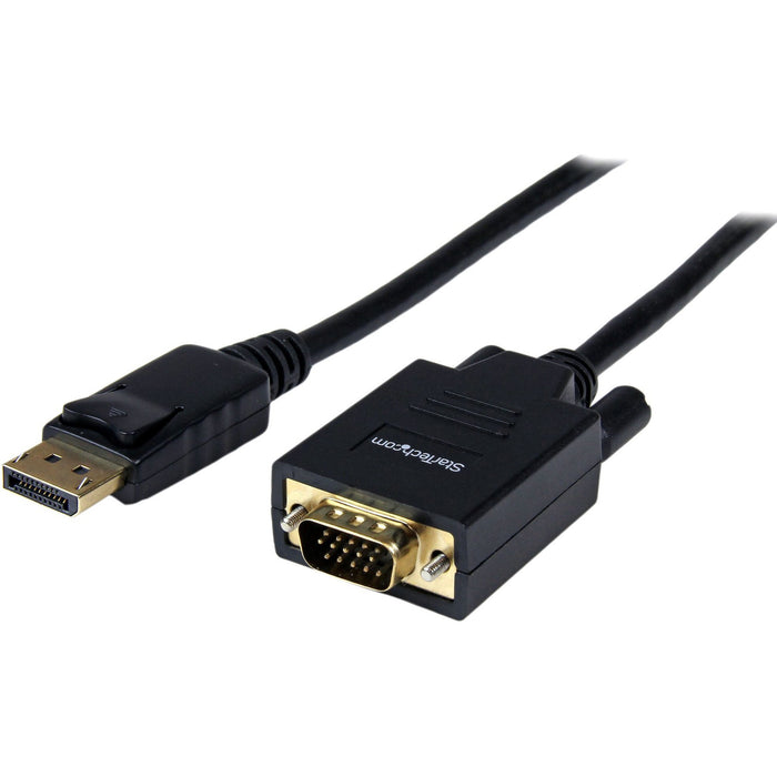 StarTech.com 6ft (1.8m) DisplayPort to VGA Cable, Active DisplayPort to VGA Adapter Cable, 1080p Video, DP to VGA Monitor Converter Cable - STCDP2VGAMM6