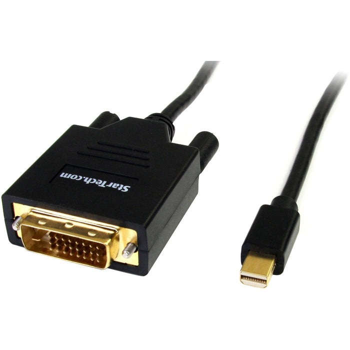 StarTech.com 6ft Mini DisplayPort to DVI Cable, Mini DP to DVI-D Adapter/Converter Cable, 1080p Video, mDP 1.2 to DVI Monitor/Display - STCMDP2DVIMM6