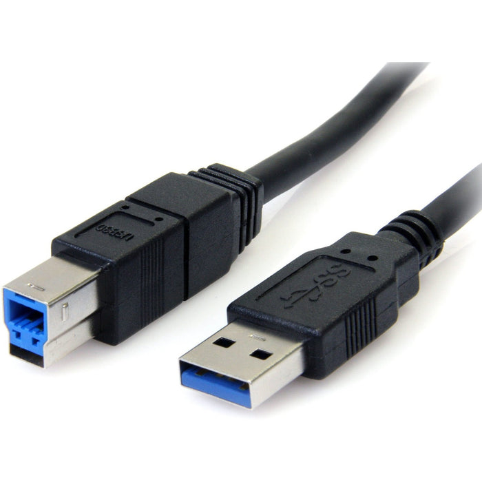 StarTech.com 10 ft Black SuperSpeed USB 3.0 Cable A to B - M/M - STCUSB3SAB10BK