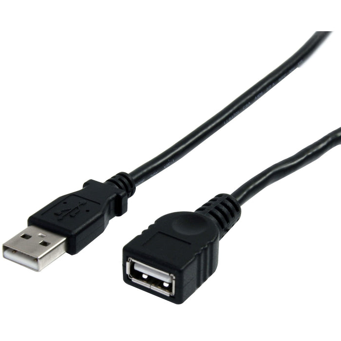 StarTech.com 10 ft Black USB 2.0 Extension Cable A to A - M/F - STCUSBEXTAA10BK