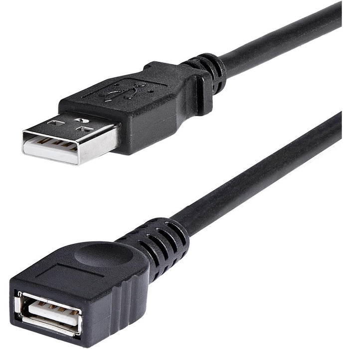 StarTech.com 6 ft Black USB 2.0 Extension Cable A to A - M/F - STCUSBEXTAA6BK