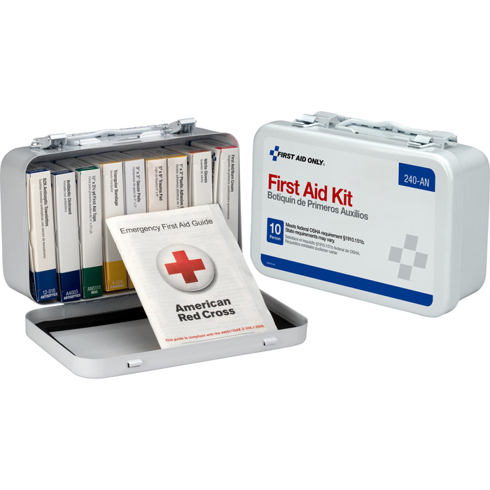 First Aid Only 10-unit ANSI 64-piece First Aid Kit - FAO240AN