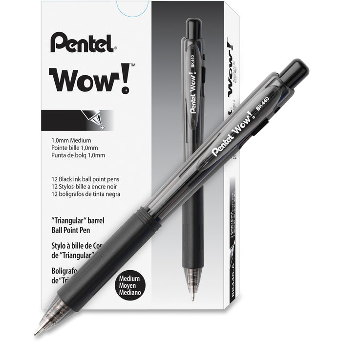 Pentel WOW! Retractable Ballpoint Pens - PENBK440ASWUS