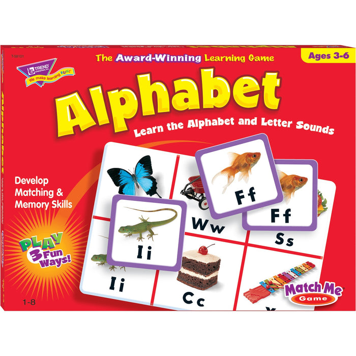 Trend Match Me Alphabet Learning Game - TEPT58101