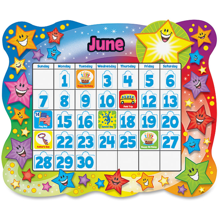 Trend Star Calendar Bulletin Board Set - TEPT8194