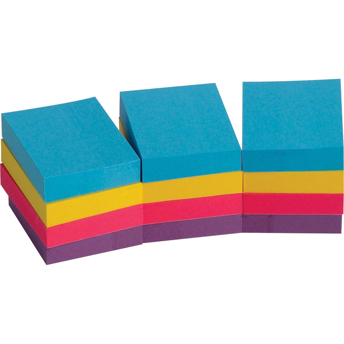 Business Source Extreme Color Adhesive Notes - BSN16498