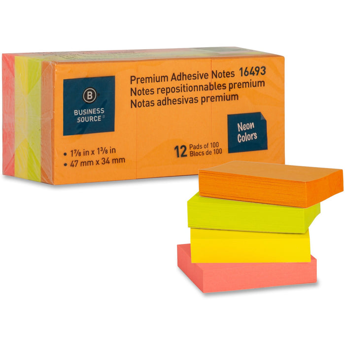 Business Source Premium Repostionable Adhesive Notes - BSN16493