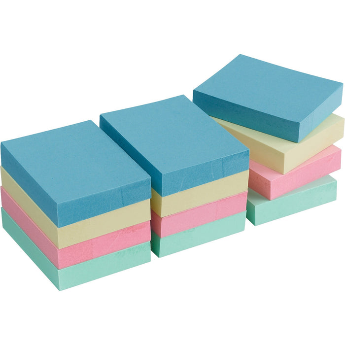 Business Source Premium Plain Pastel Adhesive Notes - BSN16500