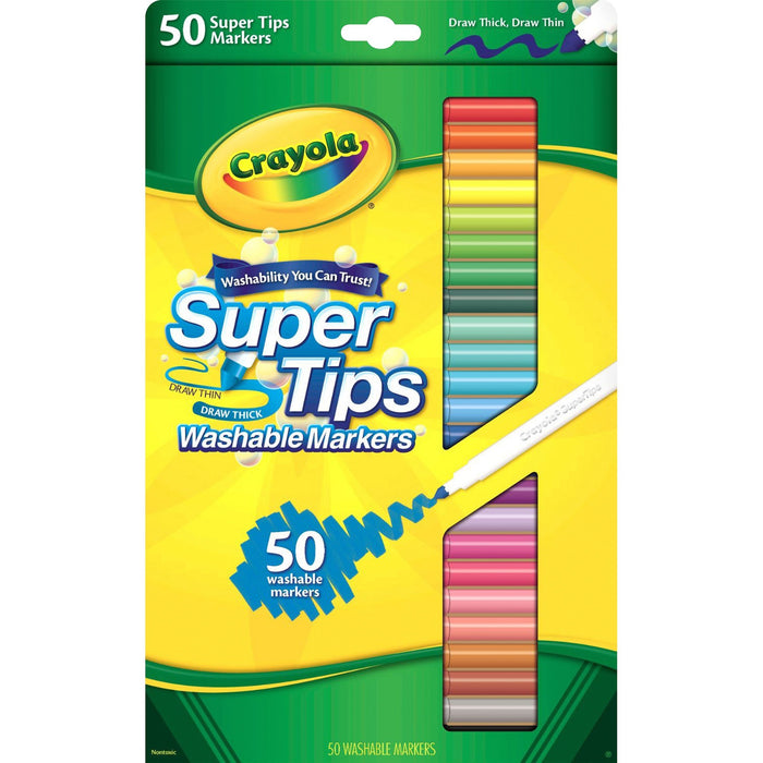 Crayola Super Tips 50-count Washable Markers - CYO585050