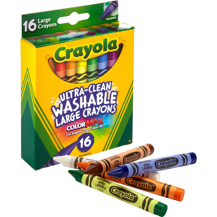 Crayola Ultra-Clean Washable Large Crayons - CYO523281