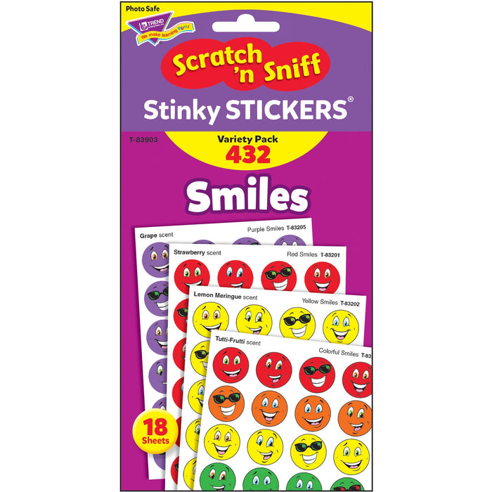 Trend Smiles Stinky Stickers Variety Pack - TEPT83903