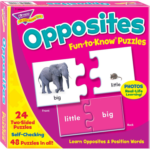 Trend Fun-to-Know Opposites Puzzles - TEPT36004 Trend enterprises, Inc
