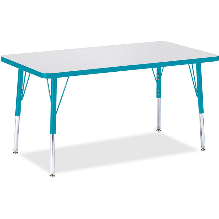 Jonti-Craft Berries Elementary Height Color Edge Rectangle Table - JNT6478JCE005