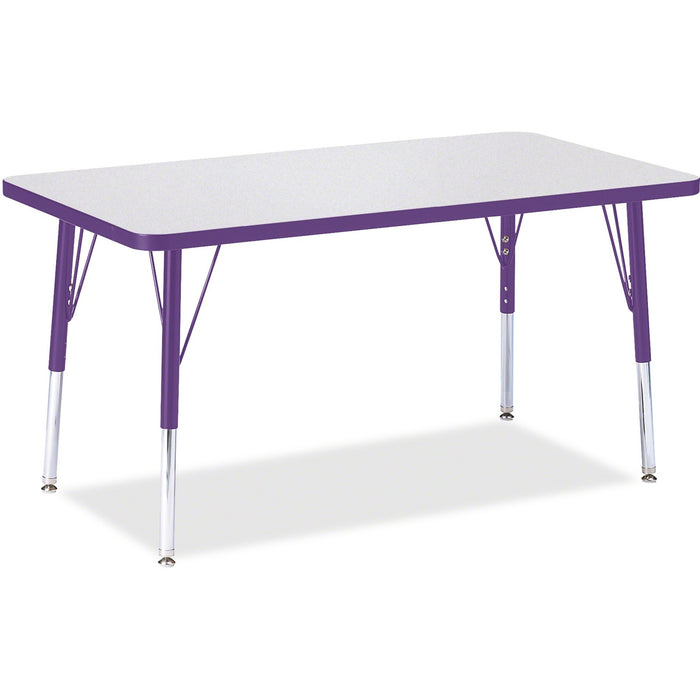 Jonti-Craft Berries Elementary Height Color Edge Rectangle Table - JNT6478JCE004