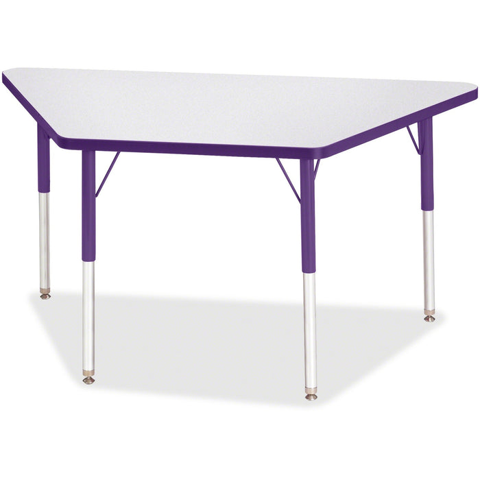 Jonti-Craft Berries Adult-Size Gray Laminate Trapezoid Table - JNT6438JCA004