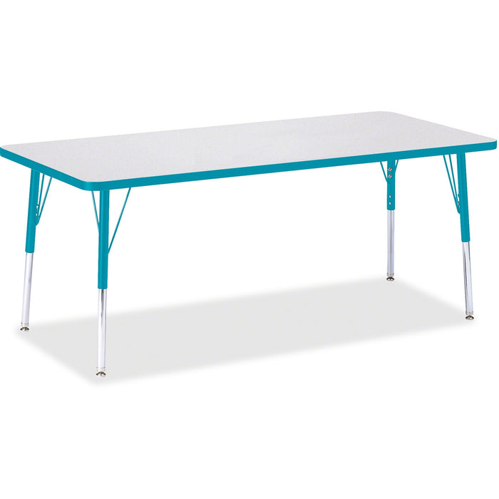 Jonti-Craft Berries Elementary Height Color Edge Rectangle Table - JNT6413JCE005