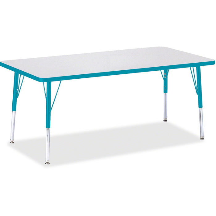 Jonti-Craft Berries Elementary Height Color Edge Rectangle Table - JNT6408JCE005