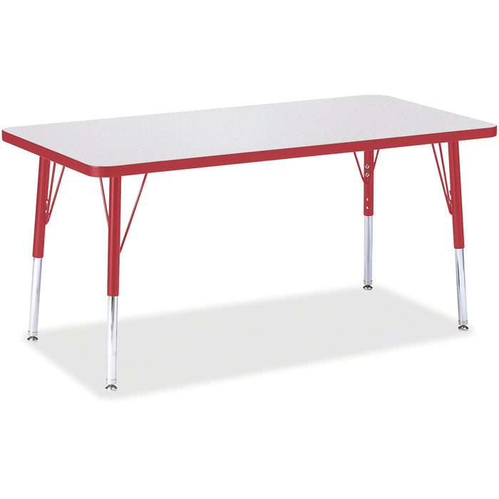 Jonti-Craft Berries Elementary Height Color Edge Rectangle Table - JNT6403JCE008