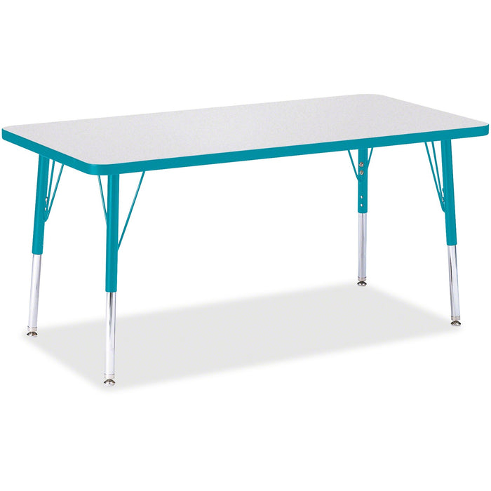 Jonti-Craft Berries Elementary Height Color Edge Rectangle Table - JNT6403JCE005