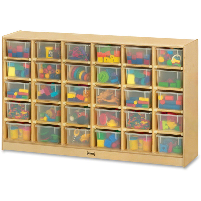 Jonti-Craft Rainbow Accents 30 Cubbie-trays Mobile Storage Unit - JNT04310JC