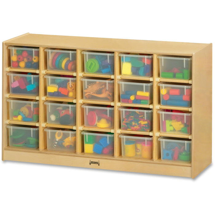 Jonti-Craft Rainbow Accents 20 Cubbie-tray Mobile Storage Unit - JNT04210JC