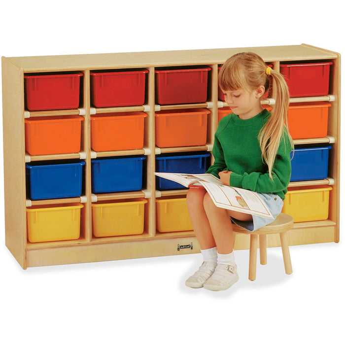 Jonti-Craft Rainbow Accents 20 Cubbie Mobile Storage - JNT0420JC