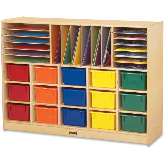 Jonti-Craft Rainbow Accents Colored Tray Sectional Cubbie Storage - JNT0416JC