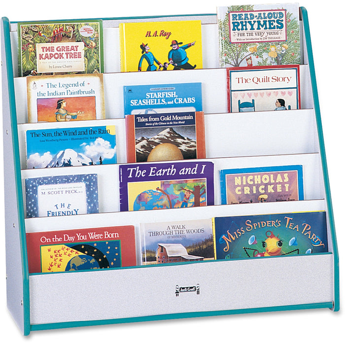Jonti-Craft Rainbow Accents Laminate 5-shelf Pick-a-Book Stand - JNT3514JCWW005
