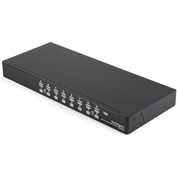 StarTech.com 16 Port 1U Rackmount USB KVM Switch Kit with OSD and Cables - STCSV1631DUSBUK
