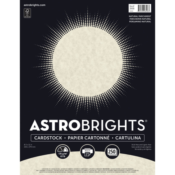 Astrobrights Premium Cardstock - Natural - WAU26428
