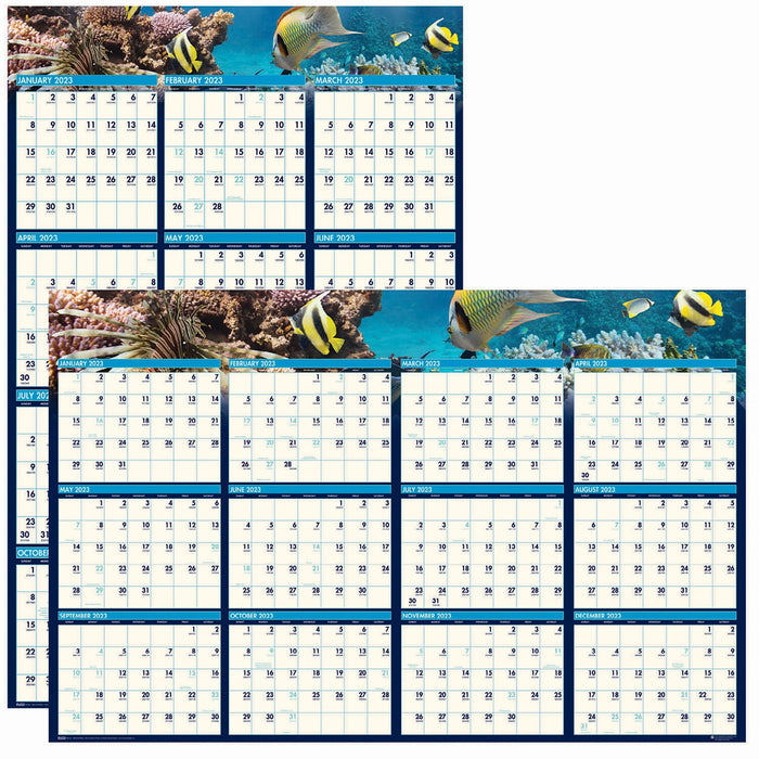 House of Doolittle Earthscapes Sea Life Laminated Planner - HOD3969