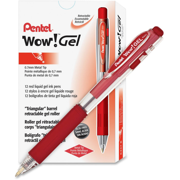 Pentel Wow! Gel Pens - PENK437B Pentel of America, Ltd