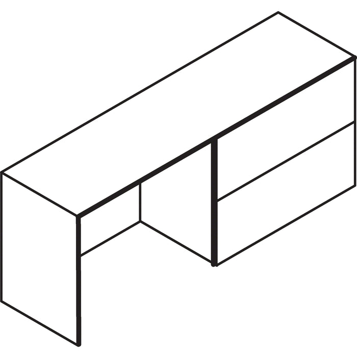 Lacasse Concept 70 Right Lateral File Credenza - LAS72DS2072LFB