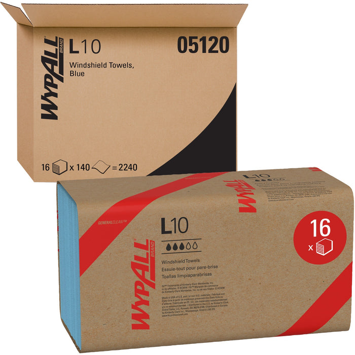 Wypall L10 Disposable Towels Windshield Wipe - KCC05120