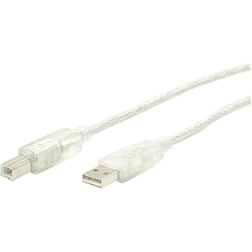 StarTech.com 3 ft Clear A to B USB 2.0 Cable - M/M - STCUSBFAB3T