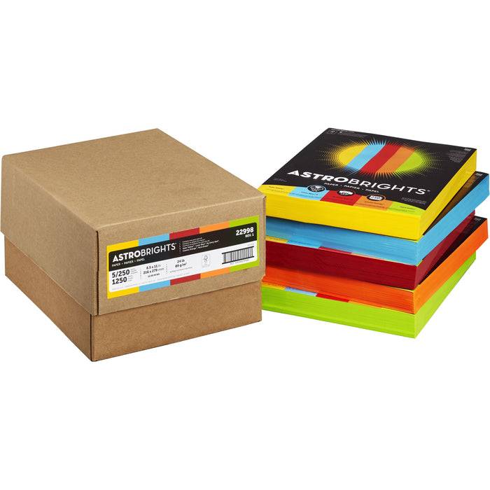 Astrobrights Color Paper - Mixed Carton - Assortment - WAU22998