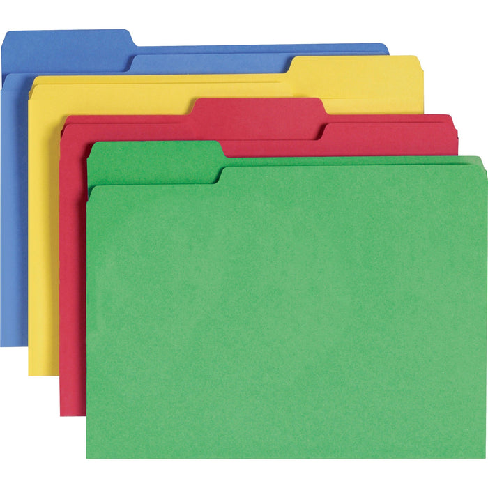 Smead WaterShed 1/3 Tab Cut Letter Recycled Top Tab File Folder - SMD11959