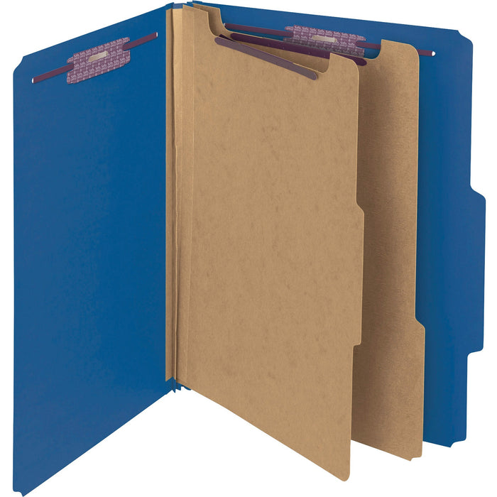 Smead Premium Pressboard Classification Folders with SafeSHIELD&reg; Coated Fastener Technology - SMD14200