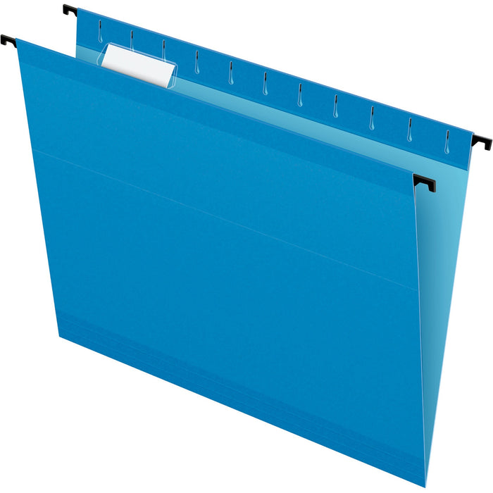 Pendaflex SureHook 1/5 Tab Cut Letter Recycled Hanging Folder - PFX615215BLU