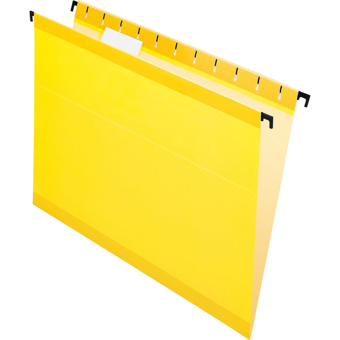 Pendaflex SureHook 1/5 Tab Cut Letter Recycled Hanging Folder - PFX615215YEL