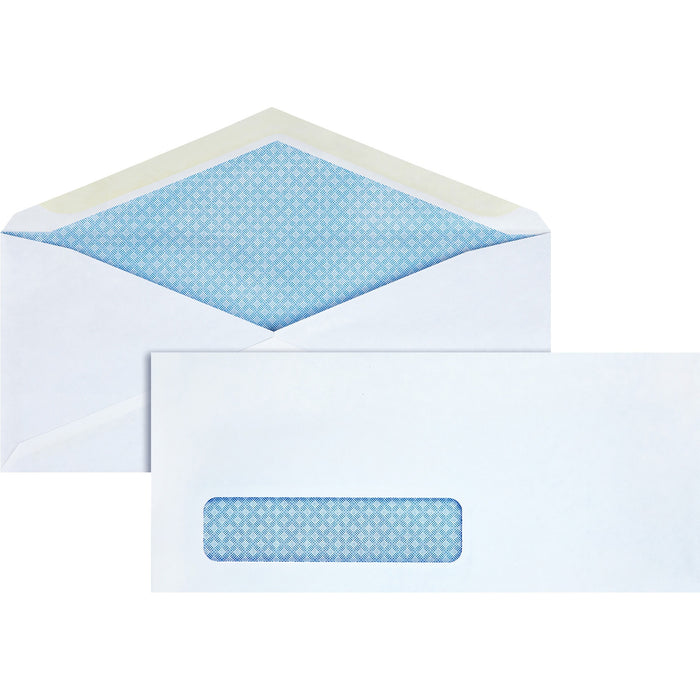 Business Source No. 10 Tinted Diagonal Seam Window Envelopes - BSN42205