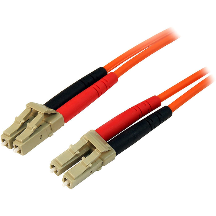 StarTech.com 5m Fiber Optic Cable - Multimode Duplex 50/125 - LSZH - LC/LC - OM2 - LC to LC Fiber Patch Cable - STC50FIBLCLC5