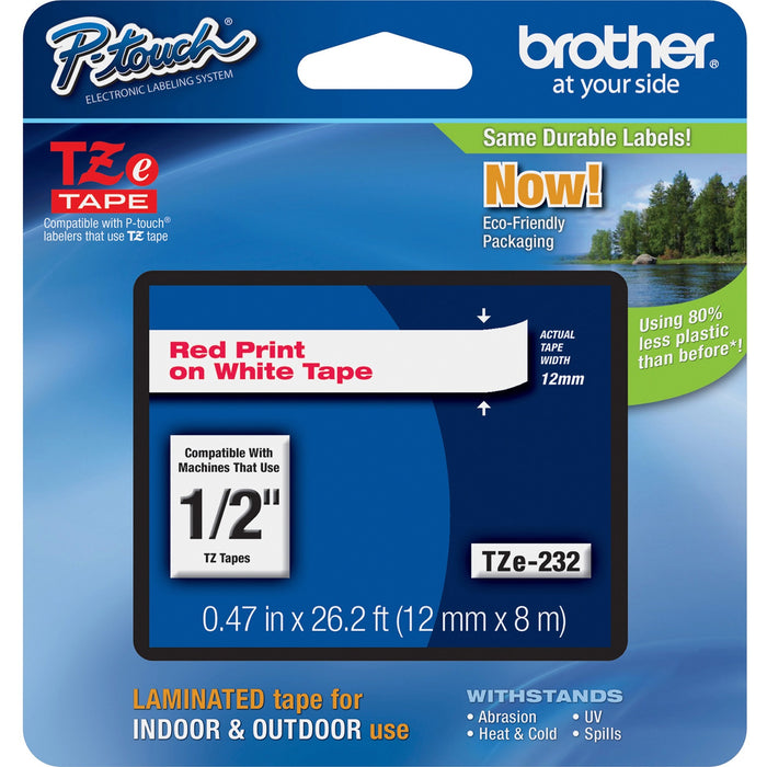 Brother P-touch TZe Laminated Tape Cartridges - BRTTZE232