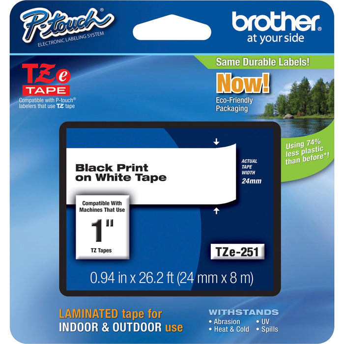 Brother P-Touch TZe Laminated Tape - BRTTZE251